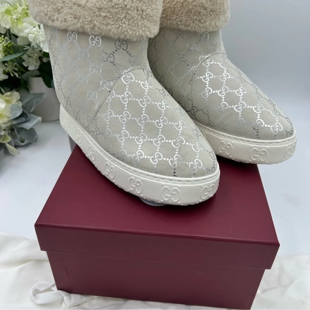Gucci women’s boots with Marino wool lining size 39 made in Italy